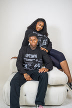 UPT1WN "STAY THE SAME" Long Sleeve Waffle Tee - Black
