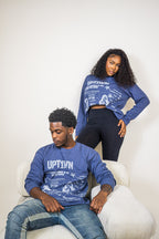 UPT1WN "STAY THE SAME" Long Sleeve Waffle Tee - Midnight Navy